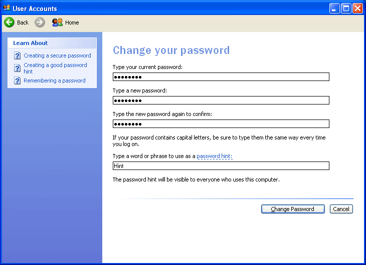 Password перевод на русский. Your current password. Логин в компьютер ICL. Change passphrase. To change user accounts.